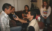 Los jovenes colombianos durante la entrevista con CGN.  Fotografía: Sandra Orellana/CGN